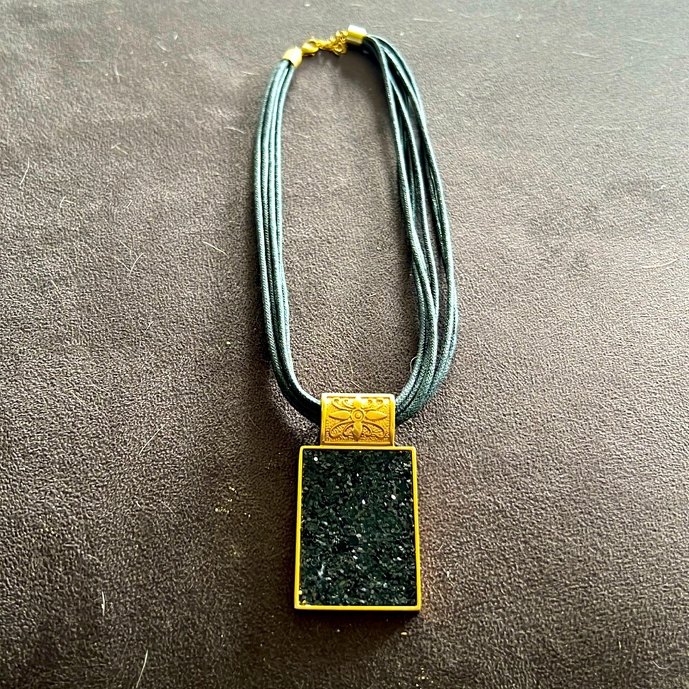 Leather necklace